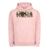 Pigment Salmon western mama with highland cow Urban Hoodie - RanaPortraitStore