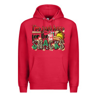 Cardinal i'm just here for the snacks softball Premium Hoodie - Zillion Design Studio