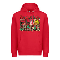 Red i'm just here for the snacks softball Premium Hoodie - Zillion Design Studio