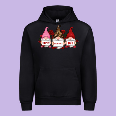Happy Valentine's Day Dno Es With Rose Urban Hoodie Designed By Ranaportraitstore