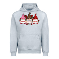 Heather Grey happy valentine's day dno es with rose Urban Hoodie - RanaPortraitStore