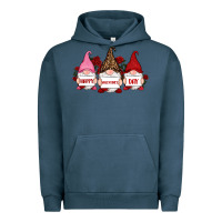 Pigment Midnight Navy happy valentine's day dno es with rose Urban Hoodie - RanaPortraitStore