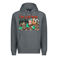 Rock i'm just here for the snacks soccer Premium Hoodie - Zillion Design Studio