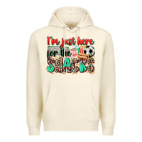 Sandshell i'm just here for the snacks soccer Premium Hoodie - Zillion Design Studio