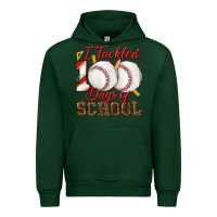 Forest Green i tackled 100days of school baseball Urban Hoodie - texasbilliewilder