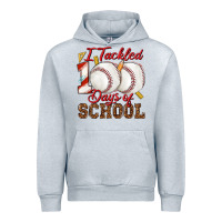 Heather Grey i tackled 100days of school baseball Urban Hoodie - texasbilliewilder