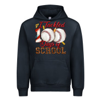 Navy i tackled 100days of school baseball Urban Hoodie - texasbilliewilder