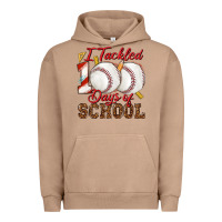 Pigment Burro i tackled 100days of school baseball Urban Hoodie - texasbilliewilder