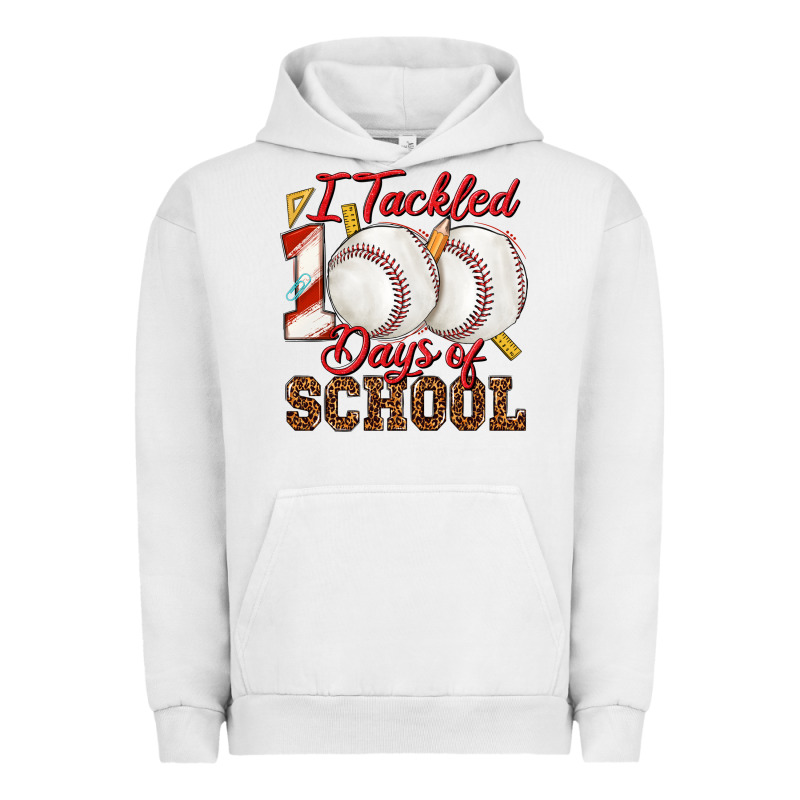 I Tackled 100days Of School Baseball Urban Hoodie by texasbilliewilder | Teevron