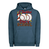 Pigment Midnight Navy i tackled 100days of school baseball Urban Hoodie - texasbilliewilder