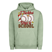 Pigment Oil Green i tackled 100days of school baseball Urban Hoodie - texasbilliewilder