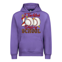 Tulip i tackled 100days of school baseball Urban Hoodie - texasbilliewilder