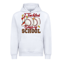 White i tackled 100days of school baseball Urban Hoodie - texasbilliewilder