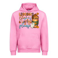 Fuchsia Pink leggins leaves and lattes Urban Hoodie - Zillion Design Studio