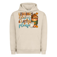Pigment French Oak leggins leaves and lattes Urban Hoodie - Zillion Design Studio