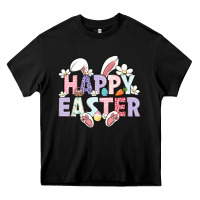 Black happy easter Heavy Core Tee - LillyAllenDesigns
