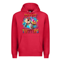 Cardinal just a girl who loves turtles Premium Hoodie - texasbilliewilder