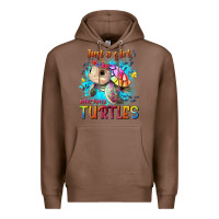 Chestnut just a girl who loves turtles Premium Hoodie - texasbilliewilder