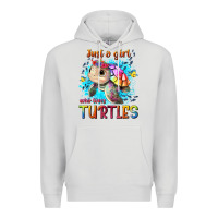 Dove Grey just a girl who loves turtles Premium Hoodie - texasbilliewilder