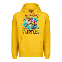 Lemon just a girl who loves turtles Premium Hoodie - texasbilliewilder