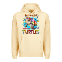 Pina Colada just a girl who loves turtles Premium Hoodie - texasbilliewilder