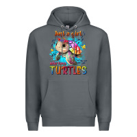 Rock just a girl who loves turtles Premium Hoodie - texasbilliewilder