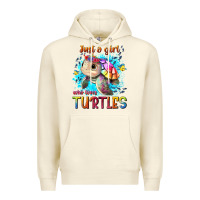 Sandshell just a girl who loves turtles Premium Hoodie - texasbilliewilder