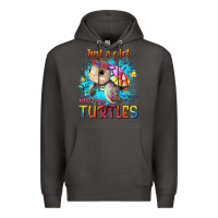 Smoke just a girl who loves turtles Premium Hoodie - texasbilliewilder