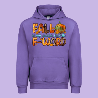 Fall Is My Second Favorite F Word Urban Hoodie Designed By Zillion Design Studio