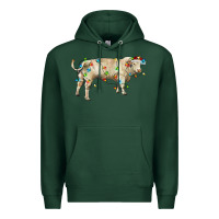 Sports Green Charolais bull with christmas lights Premium Hoodie - RanaPortraitStore