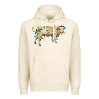 Tofu Charolais bull with christmas lights Premium Hoodie - RanaPortraitStore