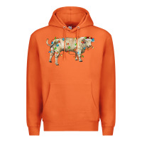 Carrot Charolais bull with christmas lights Premium Hoodie - RanaPortraitStore