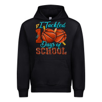 Black i tackled 100days of school basketball Urban Hoodie - texasbilliewilder