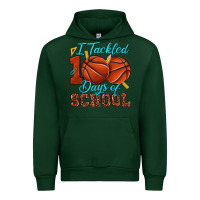 Forest Green i tackled 100days of school basketball Urban Hoodie - texasbilliewilder