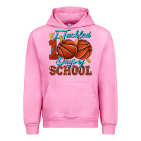 Fuchsia Pink i tackled 100days of school basketball Urban Hoodie - texasbilliewilder