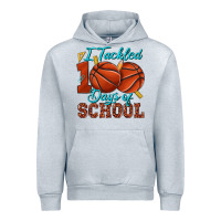 Heather Grey i tackled 100days of school basketball Urban Hoodie - texasbilliewilder