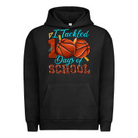 Pigment Black i tackled 100days of school basketball Urban Hoodie - texasbilliewilder