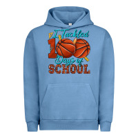 Pigment Pebble Blue i tackled 100days of school basketball Urban Hoodie - texasbilliewilder