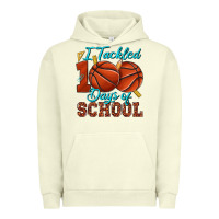 Pigment Pistachio i tackled 100days of school basketball Urban Hoodie - texasbilliewilder
