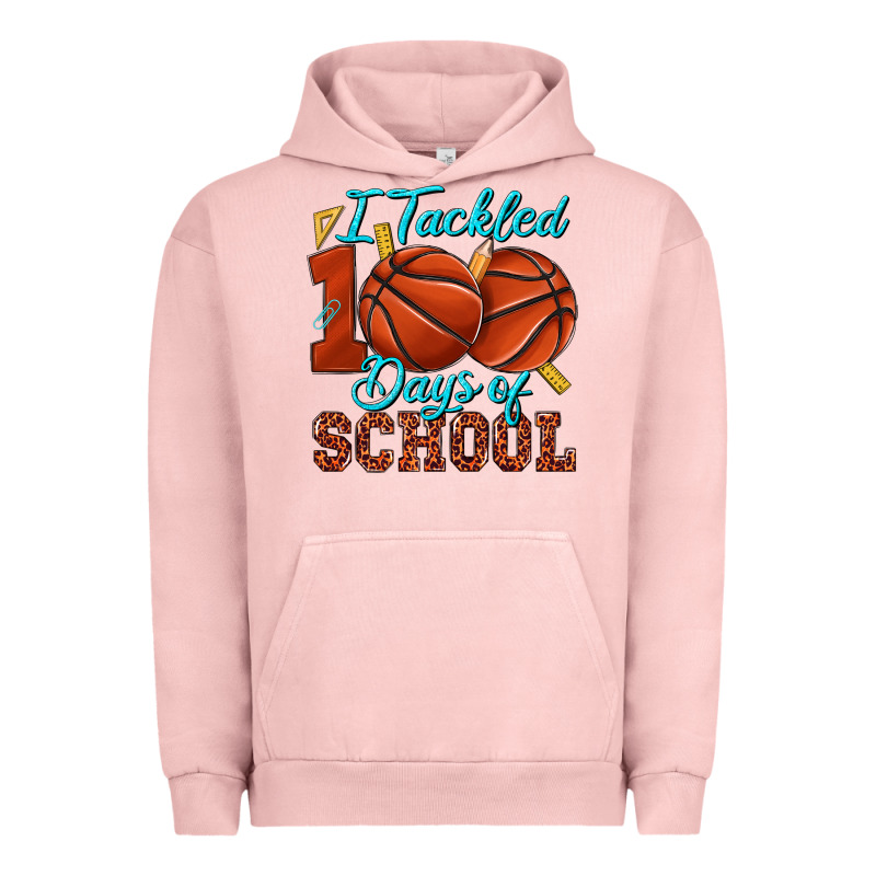 I Tackled 100days Of School Basketball Urban Hoodie by texasbilliewilder | Teevron