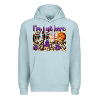 Blue Mist i'm just here for the snacks basketball Premium Hoodie - Zillion Design Studio
