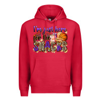 Cardinal i'm just here for the snacks basketball Premium Hoodie - Zillion Design Studio