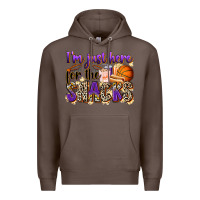 Coffee i'm just here for the snacks basketball Premium Hoodie - Zillion Design Studio