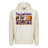 Oatmeal Heather i'm just here for the snacks basketball Premium Hoodie - Zillion Design Studio