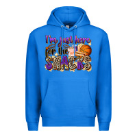 True Royal i'm just here for the snacks basketball Premium Hoodie - Zillion Design Studio