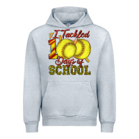 Heather Grey i tackled 100days of school softball Urban Hoodie - texasbilliewilder
