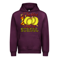 Mauve Wine i tackled 100days of school softball Urban Hoodie - texasbilliewilder