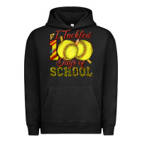 Pigment Black i tackled 100days of school softball Urban Hoodie - texasbilliewilder