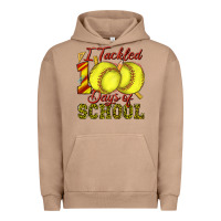 Pigment Burro i tackled 100days of school softball Urban Hoodie - texasbilliewilder