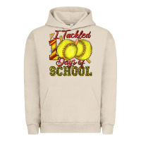 Pigment French Oak i tackled 100days of school softball Urban Hoodie - texasbilliewilder